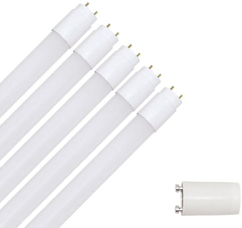 NCC-Licht 5 x LED Röhre 150cm 22W/865 G13 Tageslichtweiß 6500K, Ersatz für 58W T8 Leuchtstoffröhre für KVG mit Starter
