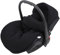 BabyLux Fußsack 90cm für Babyschale, Kinderwagen & Buggy, Minky, ideal für Frühling, Sommer Herbst &, warm & weich Kinderfußsack (Musselin - Schwarz)