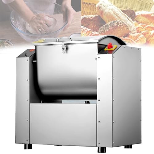 Batteur sur Socle Professionnel, pétrin électrique de Cuisine, pétrin à Pain 30 kg/h, Double Robot de Cuisine Rotatif