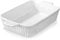 MALACASA 4.4QT Baking Dish with Roasting Rack, 9 * 15 White Ceramic Lasagne Dish, Rectangular, Deep with Handles, Oven, Microwave & Dishwasher Safe, Perfect for Lasagna, Roasts, Series BAKE-BAKE