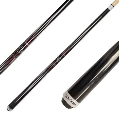 JIM DAVIS Profi Billardqueue Mirage, 12,5 mm Tip, Quick-Joint mit Gewindeschutz, Poolbillard-Cue mit super Spieleigenschaften, verziert mit Edelholz Dekoren. 3 Modelle