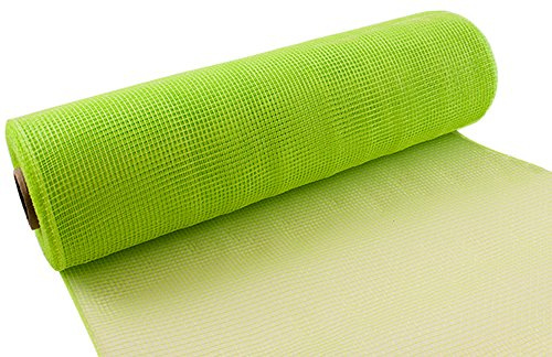 Eleganza Deco Mesh 25cm x 9.1m Lime Green No.14, Synthetic Material, 25 cm x 9.1 m