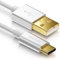 deleyCON 0,5m USB-C Cable - Cable de Carga Cable de Datos - Nylon + Metal Plug - USB C a USB A - Compatible con Apple Samsung Google Huawei Xiaomi Tablet Laptop PC - Plata