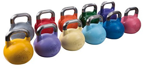 JK FITNESS Diamond, Kettlebell Olimpionica 20 kg Unisex Adulto, Viola, Unica