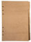 21,6 cm/15,2 cm Kunststoff A5/A6 6-holes Cover rund Ring View Binder Datei Ordner für lose Leaf Tabelle Protectors Binder(Divider Paper Kraft Paper, A6/17cm*10cm/6 Inch)