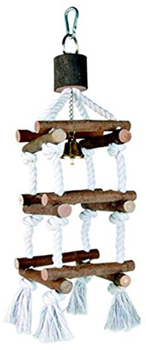 Symphonyw Vogelschaukel, Naturholz, Baumwolle, Papageien, Wellensittiche, Nymphensittiche