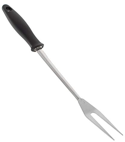 Large Stainless Steel Meat Turning Fork Cooking for Grilling - Long Handled Carving Forks for Bbq