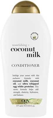 OGX Coconut Milk Nourishing Hair Conditioner, Adds Hydration, for Dry Hair, Sulfate Free Surfactants, 577ml