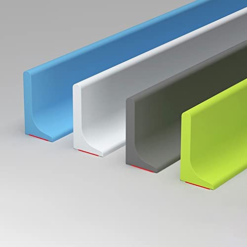 ZHXQ 500CM Tira Impermeable de Silicona Flexible Ducha Presa Tira de Retención de Impermeable Autoadhesiva,Barrera de Ducha para Separación Húmeda y Seca Autoadhesivo,Suave