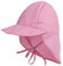 Malaxlx Bébé Chapeau Cou Protection Rose Chapeau de Soleil Eté Anti UV Enfant Bob Chapeau de Plage Casquette à Rabat Visière pour 3-18 Mois Fille Garçon