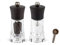 Peugeot - Oleron Manual Mill Salt & Pepper Mill- Transparent Adjustable Grinder - Acrylic and Beechwood, Chocolate, 5.5 Inches - With Wooden Spice Scoop Spoon