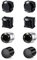 Crdifu Magnetischer Ohrstecker Kein Piercing Magnet Ohrringe Fakes für Herren Mann Damen Edelstahl Silber Schwarz