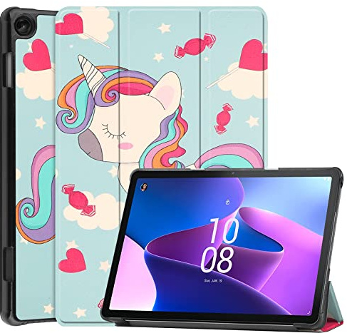 Dlahaby Case for lenovo Tab M10 (3rd Gen) 10.1 inch TB-328FU/ TB-328XU,Flip Cover with Stand Function for 2022 Lenovo Tab M10 3rd Gen Tablet,unicorn