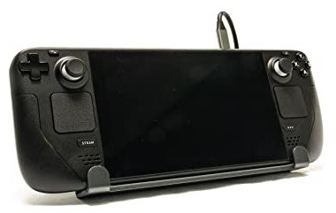 Invensic Steam Deck USB C Wandhalterung Dock Aluminium Ventil Desktop Zubehör Halter Controller Ständer (USB C, Grau)