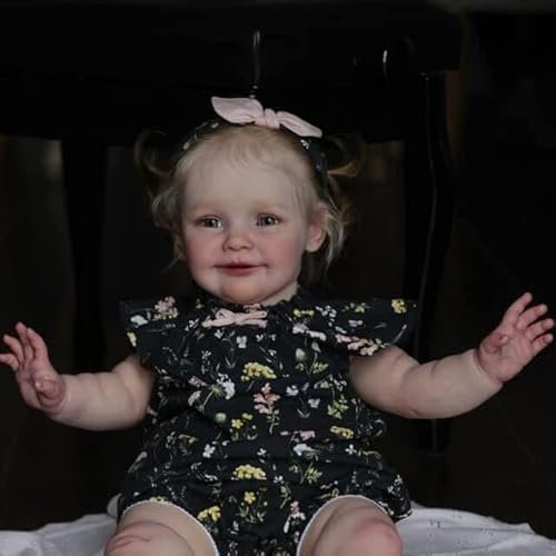 Anano Toddler Reborn Baby Doll - 24 Inch Realistic Silicone Baby Girl Weighted Soft Body