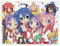 HOKMAH Niedlicher farbenfroher Anime-Wandteppich, Kawaii, japanisches lustiges Mädchen-Cartoon-Design, rosa Wandteppich, Wandkunst für Wohnzimmer, Schlafzimmer, Wohnheim, Hausdekoration, Wandteppich,