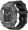 NRYCR Nouveau 44 mm, 45 mm, 41 mm, 40 mm, étui de luxe transparent, bracelet en caoutchouc fluoré pour Apple Watch Series 8/7, iWatch SE 6 5 4 Sports Rubber Band Mod Kit, 45mm, Agate
