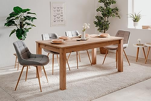 Finori Bergen 50 Auszugtisch Auszugstisch, MDF, Artisan Oak, B x H x T ca.: 160-215 x 75 x 90 cm