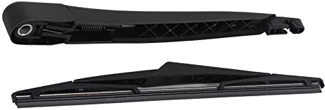 VOBOR Juego De Limpiaparabrisas De Automóvil - Limpiaparabrisas Trasero Negro De 11,8 y Cuchilla De 12,6 Para Ford Fiesta MK6 MK7 ST150 02-08