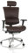 hjh OFFICE Profi Chefsessel Ergo-U2 L Leder Bürostuhl ergonomisch, Flexible Lendenwirbelstütze, Rückenlehne höhenverstellbar, Dunkelbraun 651104