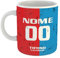 love print Tazza Tifoso Serie A in Ceramica Sport per Tifoso Calcio Catania, Personalizzato con Nome e Numero