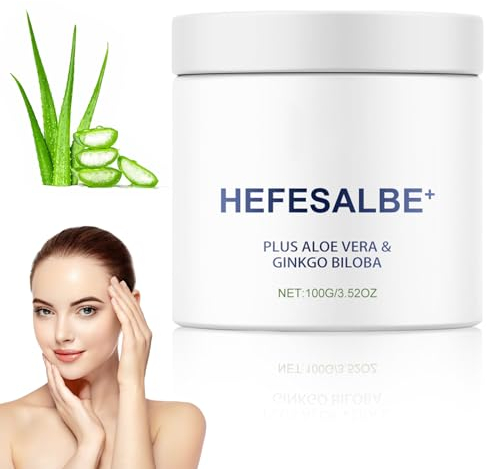 Giugio Hefesalbe, Yeast Ointment, 100ML Reibeisenhaut Creme, Hefesalbe Gegen Reibeisenhaut, Reibeisenhaut, Milde Hautreparatur-Hefecreme für Alle Hauttypen Geeignet, Damen und Herren