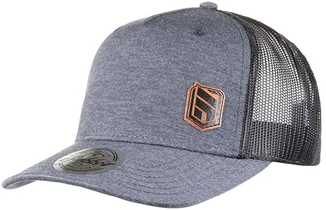 SABBOT Ezra Herren Snapback Cap, Damen Basecap, Outdoor Cap, Kappe mit Baumwolle und Elastan, Kappe, Modernes Design, Verstellbar, Atmungsaktives Netz (Dunkelblau)