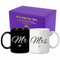 Juego de taza de café para pareja, regalo de boda para pareja, regalo de compromiso de San Valentín, taza de regalo de novia
