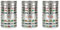 Campervans Tea, Coffee & Sugar Canisters Set - Multicoloured Campers Holiday Gifts for Campervan Owners - Silver Metal Clip Lid Kitchen Food/Drinks Storage Jar/Container 600ml (14cm x 8.5cm)