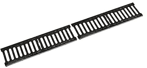 Griglia in Ghisa per Canaletta, 50 cm x 12,6 cm x 3,2 cm di Altezza