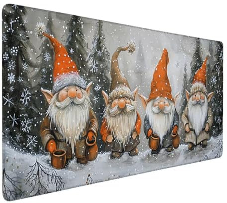Tapis de Souris XXL 1000x500 sous Main Bureau, Multifonction Mouse Pad pour Gamer, Tapis de Souris Ergonomique, Grand Tapis de Souris pour Les Jeux, la Maison et Le Bureau Orange (Dessin Animé) g-e