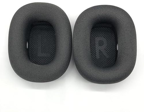 Ersatz-Ohrpolster-Abdeckung für AirPods Max, Ohrpolster-Kissen für Over-Ear-Kopfhörer,Memory Sponge Foam Ohrenschützer für Noise-Cancelling Headset - 1 Paar (Grau)