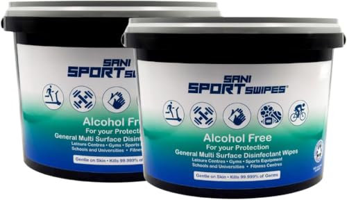 2 x 750 Sani Sport Swipes Gym & Leisure Cleaning Wipes - Optimised for maintaining Hygiene & Fitness Environments