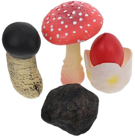 Supvox Miniatur Garten Figuren 4 Stücke Realistische Wilden Pilz Bonsai Decor Für