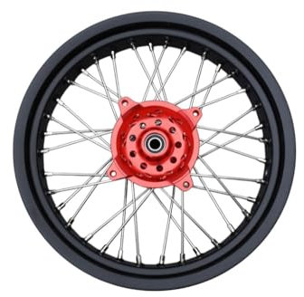avdb-moto Felge/Speichen Vorderrad 3,5'' x 17'' kompatibel mit HONDA XR 650 L 1993-1999, Rot HONDA XR 650 L 2000-2024 Supermoto (Rot)