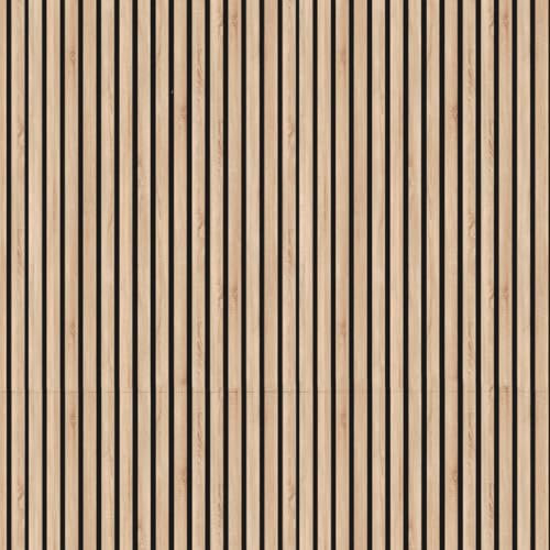 Nord Plus Panneaux muraux en MDF, acoustiques, pour décoration d’intérieur, tatouages muraux, matériau 3D, 1 cm d'épaisseur, 1 pièce = 0,54 m² (Varsovie, 60x60 cm)