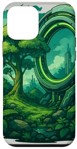 Eco-Futurismo Sci-Fi Nature Case for iPhone 12 mini