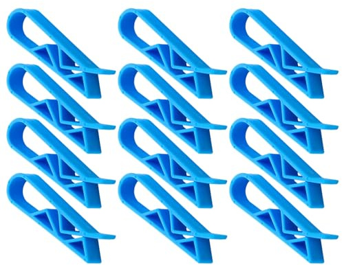 TEHAUX Garbage Bin Clip Trash can Bag Clips for Kitchen Office and Home Use Plastic Waste can Bag Clamps Rubbish Holder to Fix Bin Liners and Prevent Slipping 24 pcs