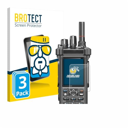 BROTECT Schutzglas für Radtel RT-950 Pro | 3 Stück Transparenter Displayschutz Made in Germany Schutzfolie Panzer Folie Glas 9H Anti-Fingerprint Einfache Montage Clear