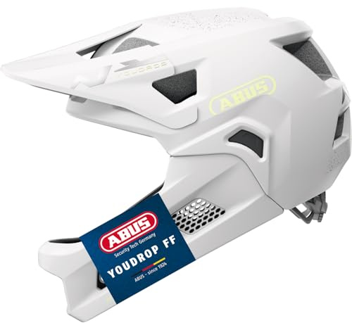 ABUS MTB-Helm YouDrop FF - Fullface-Helm für Kinder und Jugendliche - für den Einstieg in den Mountainbikesport - mit abnehmbarem Kinnschutz
