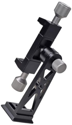 Healvian Phone Tripod Mount Phone Holder Pivoting Arm Reinforced Metal Bolt Black Desktop Live Streaming
