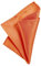 DonDon Herren Einstecktuch 21 x 21 cm formstabil und verstellbar für feierliche Anlässe dunkelorange
