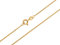 Panzerkette Gold 585 Damen 65cm I filigrane Goldkette Damen hochglanz 1mm Stärke I hochwertige Echtgold Halskette für Frauen mit Federring Verschluss