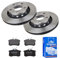 ATE Bremsen-Set 2 Bremsscheiben + Bremsbeläge Bremsensatz Einbau Hinten Bremsscheiben-Set Scheibenbremsen IJF141G5I2 passend für VW Passat Variant 3B6
