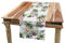 ABAKUHAUS Palme Tischläufer, Flamingo Hibiscus Kunst, Esszimmer Küche Rechteckiger Dekorativer Tischläufer, 40 x 180 cm, Grün Rosa