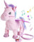 Aideal Peluche Unicorno Elettrico Peluche Giocattoli di Che Canta e Cammina Regali Compleanno per Ragazzo Ragazza (Rosa)