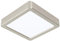 EGLO LED Deckenleuchte Fueva 5, L x B 16 cm, 1 flammige Aufbauleuchte aus Stahl und einer Kunststoff Leuchtfläche, Deckenlampe in Nickel-Matt, Weiß, LED Aufbaulampe neutralweiß