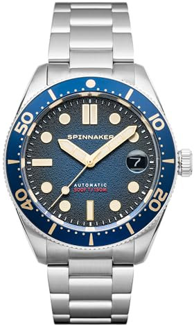 Spinnaker Herren 40mm Croft Mid Size Automatik Regiment Blue Uhr mit Edelstahlarmband SP-5100-22