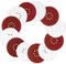 Viaky 225mm Sanding Discs 30 Pcs, Hook and Loop 8 Hole Orbital Sander Discs, 9 inch 40 60 100 120 180 240 Mixed Grits Round Sanding Pads for Random Orbital Sander Polishing