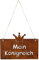 Gartenschild Rost mit Spruch Platz für zwei zum Aufhängen 22,5cm x 16cm mit Herz